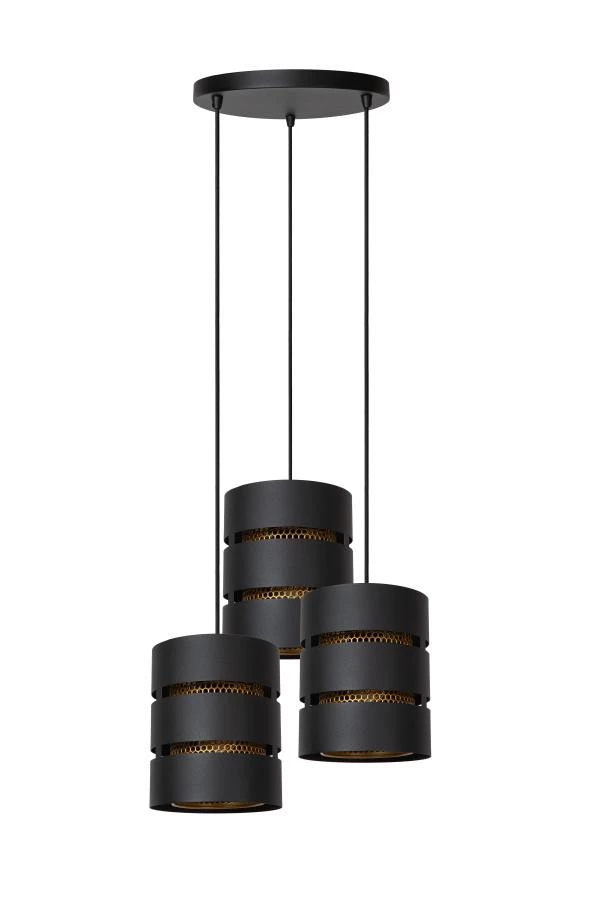 Lucide ROSAS - Suspension - Ø 43 cm - 3xE27 - Noir - éteint